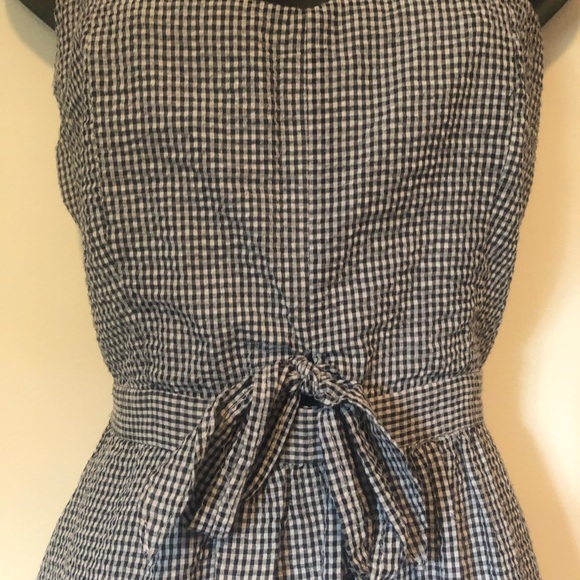 Black and white retro gingham midi dress - Picture 4 of 8